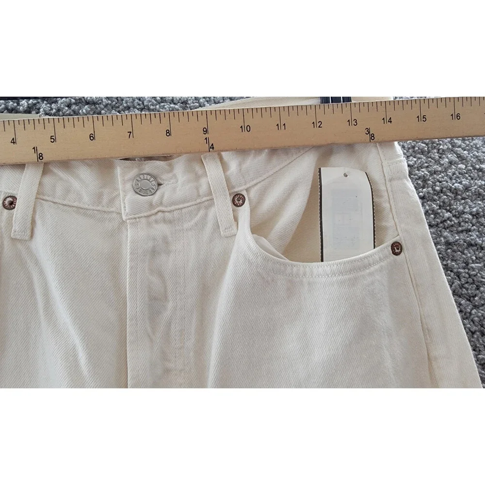 AGOLDE Dame High Rise Wide Leg Jeans Womens 27 Fortune Cookie Button Fly Closure - Picture 5 of 15